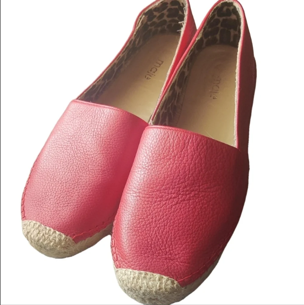 Maje Women's Red Espadrilles Sze 38 (7/7.5)